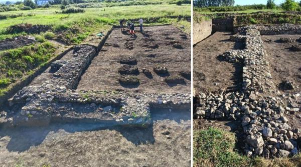 descoperire importanta in castrul roman de la racari arheologii au gasit temelia unui horreum cladire cheie a fortificatiei romane