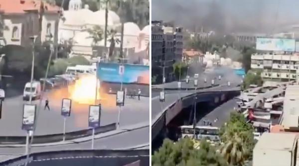 explozii la damasc langa hotelul unde este cazat emmanuel macron aflat in vizita oficiala in siria
