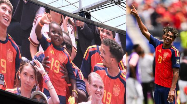 o lume intrega il iubeste pe fratiorul lui yamal keyne are 3 ani si a cucerit internetul ca superfanul spaniei la cupa mondiala 2026