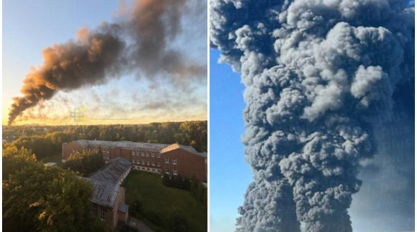 incendiu urias la un depozit petrolier din regiunea moscovei ucraina a lansat sute de drone spre capitala rusiei