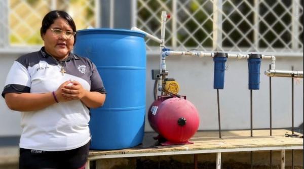 O elevă a aflat cum poate fi folosită apa de la aparatele de aer condiționat și a aplicat soluția într-un oraș în care erau 40 grade C