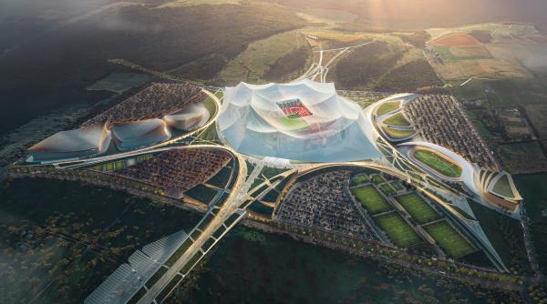 cel mai mare stadion din lume se construieste in africa pentru cupa mondiala 2030 unde e si cum va arata grand stade hassan ii