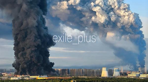 incendiu de proportii la sankt petersburg dupa ce ucraina a lovit amazonul lui putin pentru a cincea oara in ultima saptamana
