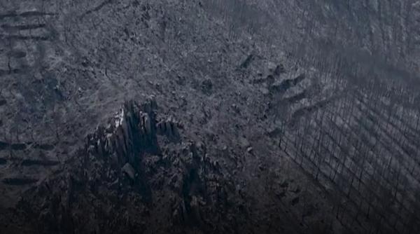 Peisaj carbonizat în Spania: imagini din dronă arată amploarea incendiilor