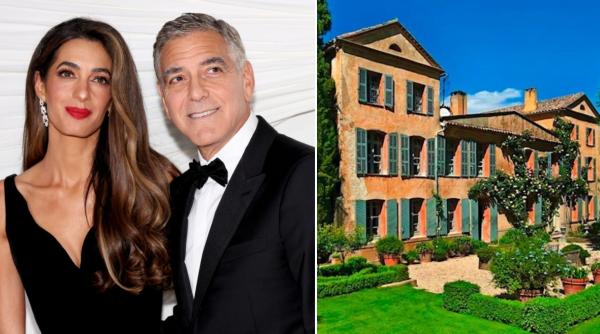 george si amal clooney si au parasit castelul din franta din cauza incendiilor nu stim daca va rezista focului