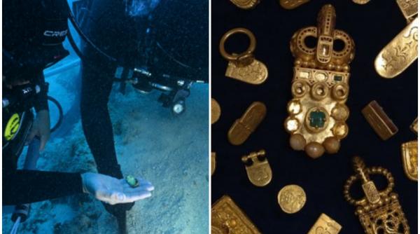 Descoperire arheologică în Croația: epavă conține comoară bizantină cu aur, pietre prețioase și un inel cu sigiliu.