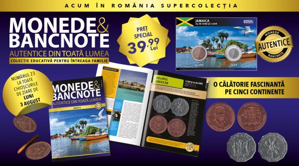 Luni, la chioșcuri: Revista și monede autentice din Jamaica, numărul 23.