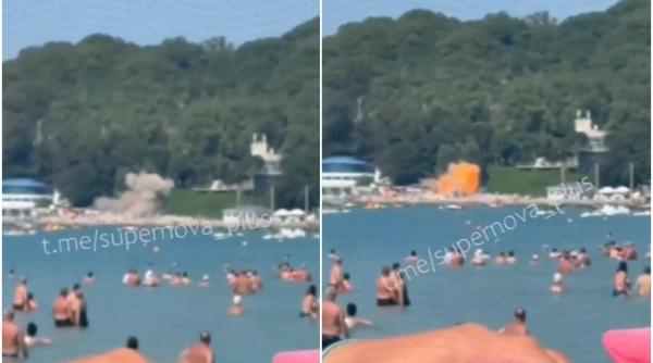 o drona s a prabusit pe o plaja plina cu turisti de la marea neagra din regiunea krasnodar patru oameni au murit