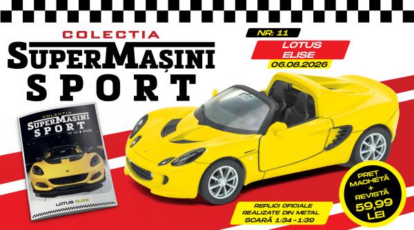 lotus elise e urmatorul supercar din colectia supermasini sport macheta metalica si revista de joi la chioscuri