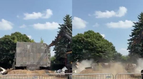 rusia fierbe dupa ce polonia a demolat un monument din vremea urss sacrilegiu institutul presedintelui nawrocki a ordonat actiunea