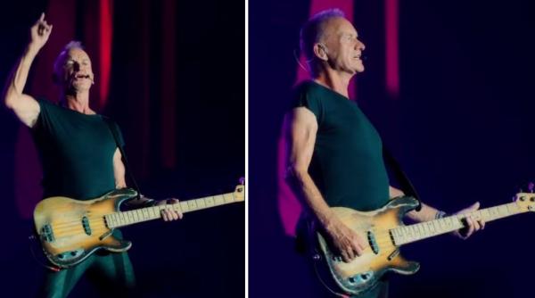 sting a facut senzatie pe scena de la untold in fata a zeci de mii de fani cantaretul si a salutat fanii in limba romana