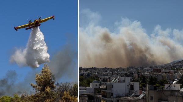 noi incendii de vegetatie au izbucnit langa atena in timp ce grecia se confrunta cu un nou val de caldura in spania oameni evacuati