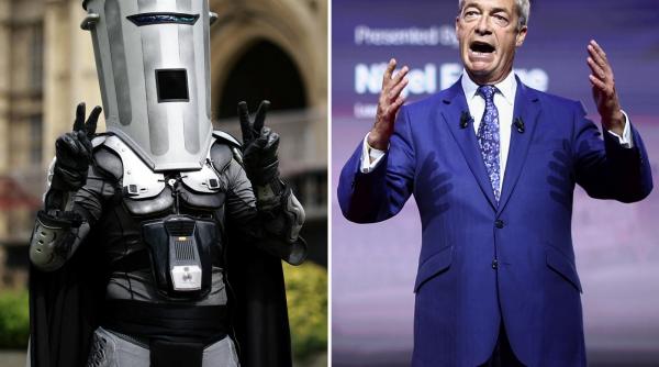 nigel farage se confrunta in alegeri cu o armata de farsori principalul rival contele cap de tomberon are 20 in sondaje