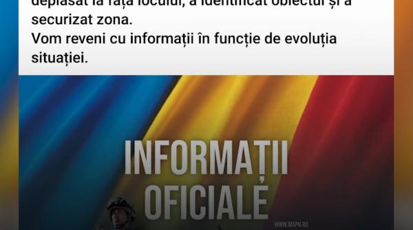 MApN anunță că a mai găsit o dronă prăbușită, la Plauru, după cea din Munţii Măcinului