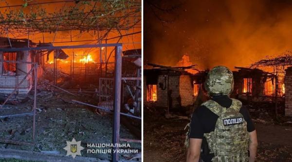 fortele ruse au lansat bombe si drone asupra ucrainei infrastructura civila si zone rezidentiale au fost afectate