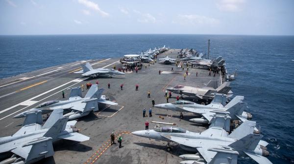 cosmarul soldatilor americani de pe uss lincoln se incheie portavionul uss washington a ajuns in zona iranului si pot pleca acasa