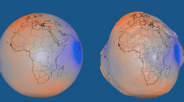 geoidul de ce modelul gravitational al nasa face ca pamantul sa arate ca un cartof