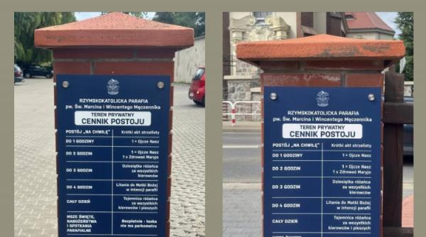 locul unde parcarea se plateste in rugaciuni pentru o ora soferii trebuie sa spuna tatal nostru iar pentru doua ave maria
