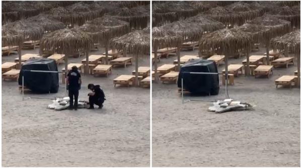 alerta la malul marii toata plaja din olimp a fost inchisa dupa ce a fost descoperita o bucata de drona