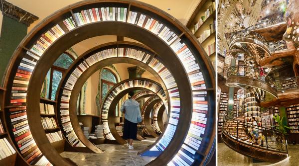 Librăria construită într-o dolină naturală: Tocmai s-a deschis, iar turiștii spun că se simt la „Hogwarts”. Cum arată și unde este