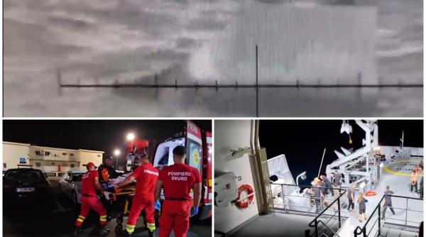 "Au avut noroc. Dacă întârziam 20 de minute, cred că nu-i mai găseam". Cum a fost salvat echipajul navei lovite în Marea Neagră