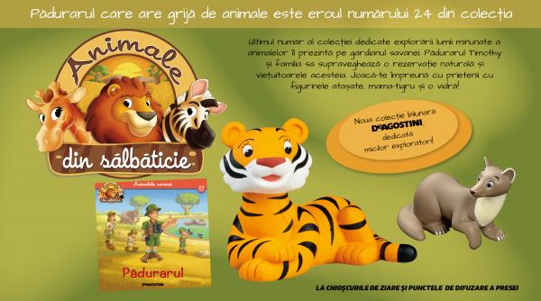 Pădurarul este eroul numărului 24 al Colecției „Animale din sălbăticie”. La chioșcuri, din 1 septembrie!
