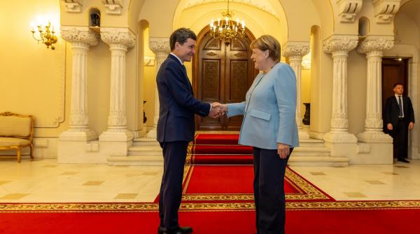 Nicușor Dan a primit-o la Cotroceni pe Angela Merkel, fostul cancelar al Germaniei. Despre ce au discutat cei doi