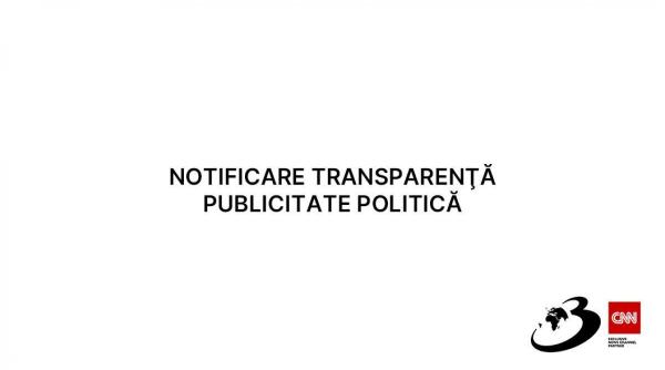 NOTIFICARE PRIVIND TRANSPARENTA