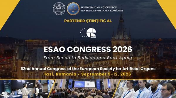 Viitorul medicinei se scrie în România. Cercetarea în domeniul organelor artificiale reunește experți la Iași la Congresul ESAO 2026