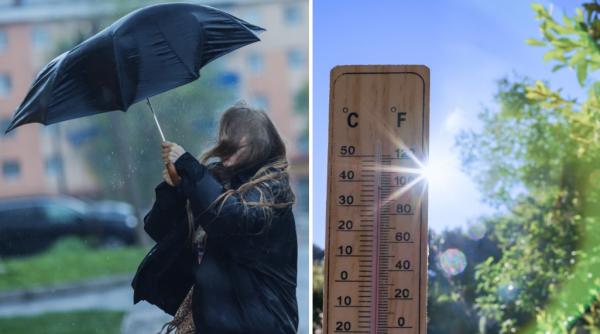 anm a emis cod galben de ploi torentiale si vijelii dar si unul de canicula harta judetelor afectate de fenomenele meteo