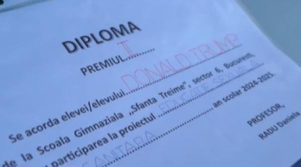 O școală din București a emis diplome false pentru Nicușor Dan, Trump și Simion. Sunt „premiați” pentru educație sexuală