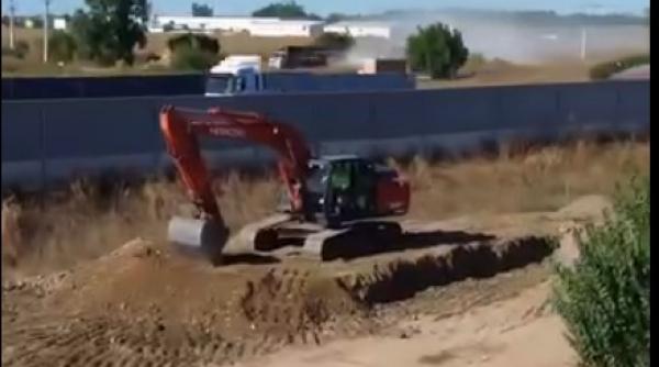 cnair a reluat lucrarile la pasajul peste a0 desi primarul din berceni s a opus si a mutat el balizele din drum ce compromis au facut