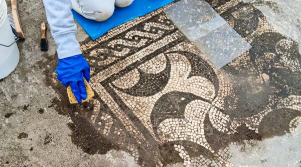 Cel mai mare mozaic mural roman a fost dezvăluit la Roma după aproape 2.000 de ani. Ce înfățișează