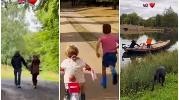 imagini rare cu printul harry meghan si cei doi copii ai lor ducesa de sussex a postat un clip dupa revenirea lor in marea britanie