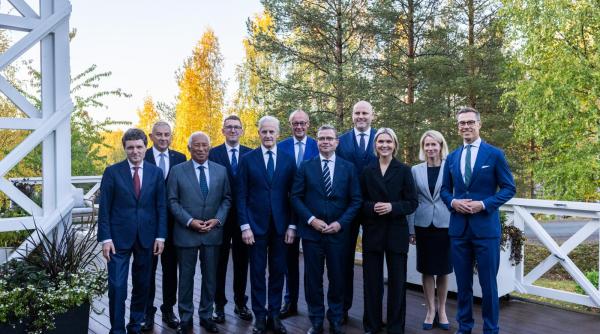 Nicuşor Dan, pentru a doua zi în Finlanda, la Summitul Arctic. Va vizita baza militară "Lapland Air Wing"