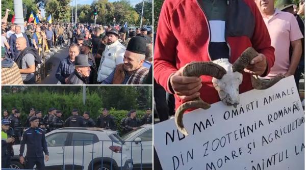 protest neautorizat al fermierilor in fata guvernului sunt filtre la intrarea in bucuresti autoritatile sunt in alerta
