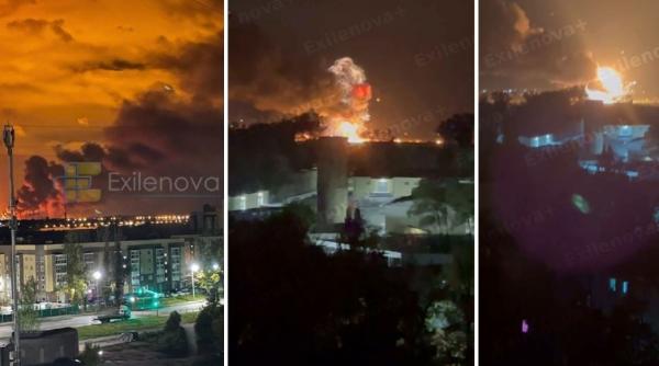 incendiu la cea mai mare rafinarie din centrul rusiei dupa un atac cu drone ucrainene o baza aeriana din rostov pe don afectata