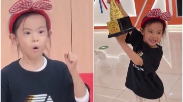 o fetita de doar 6 ani a doborat recordul mondial la cubul rubik il rezolva in putin peste 4 secunde