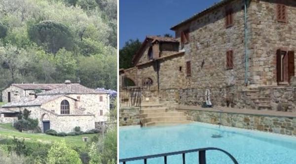 imagini cu una dintre casele din toscana aflata pe lista lui calin georgescu are 7 dormitoare piscina si costa 1 2 milioane de euro