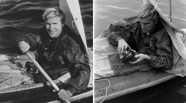 in 1956 un medic a traversat atlanticul cu un caiac pliabil pentru a si testa mintea in izolare a ajuns in st martin dupa 72 de zile