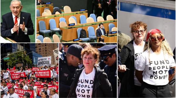 susan sarandon si alte celebritati au fost arestate in new york la un protest anti netanyahu bibi a starnit revolta si in sala onu