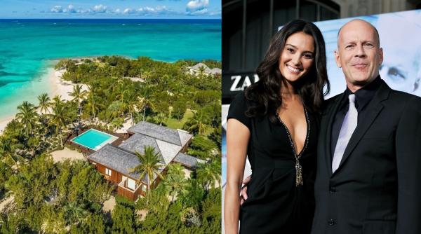 in 2000 bruce willis a cumparat 7 3 acri pe insula parrot cay a construit 3 case 4 piscine si pavilion de yoga in 2019 a vandut tot