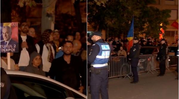 sustinatorii lui calin georgescu au stat toata noaptea in fata arestului central george simion a transmis un mesaj