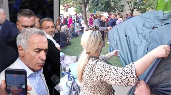sustinatorii lui calin georgescu au venit cu cortul si chiar cu copiii in fata arestului central imaginile care au starnit revolta