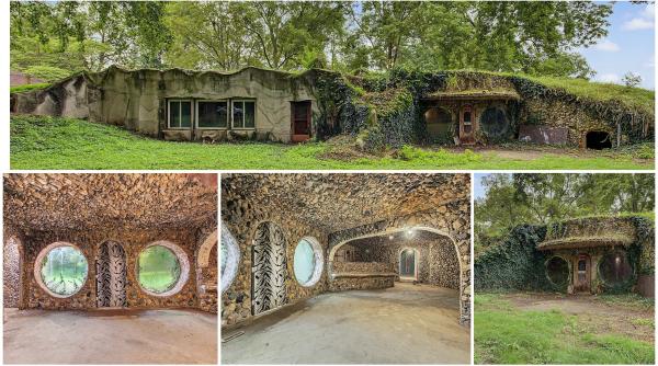 in 1977 omul cavernelor a construit o casa subterana din pietre adunate ca sa reduca facturile acum se vinde cu doar 59 000 de