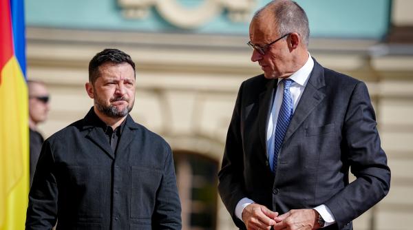 merz i a cerut lui putin de la kiev sa opreasca razboiul rusii au atacat orasul cu drone cu reactie chiar in timpul vizitei