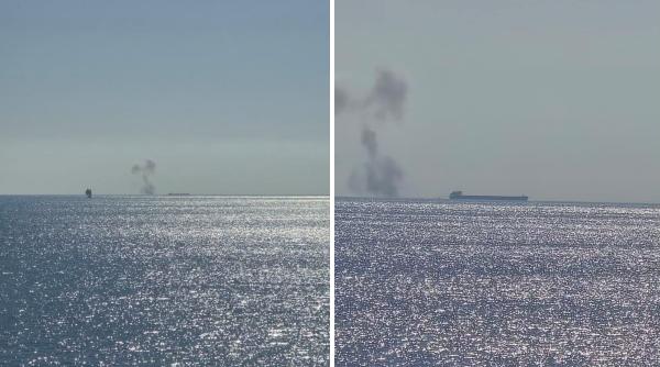 surse o nava ar fost lovita de o drona in largul marii negre langa platforma pescarus a petrom