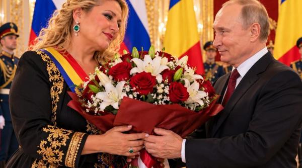 diana sosoaca si a generat o fotografie cu ai in care arata ca o rusoaica pentru a i ura in limba rusa la multi ani lui putin