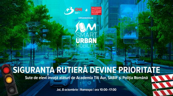siguranta rutiera explicata pentru toate varstele sute de elevi la smart urban mobility 2026 romexpo
