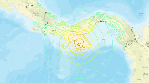 cutremur puternic de 7 7 grade magnitudine produs vineri seara in panama a fost emisa alerta de tsunami
